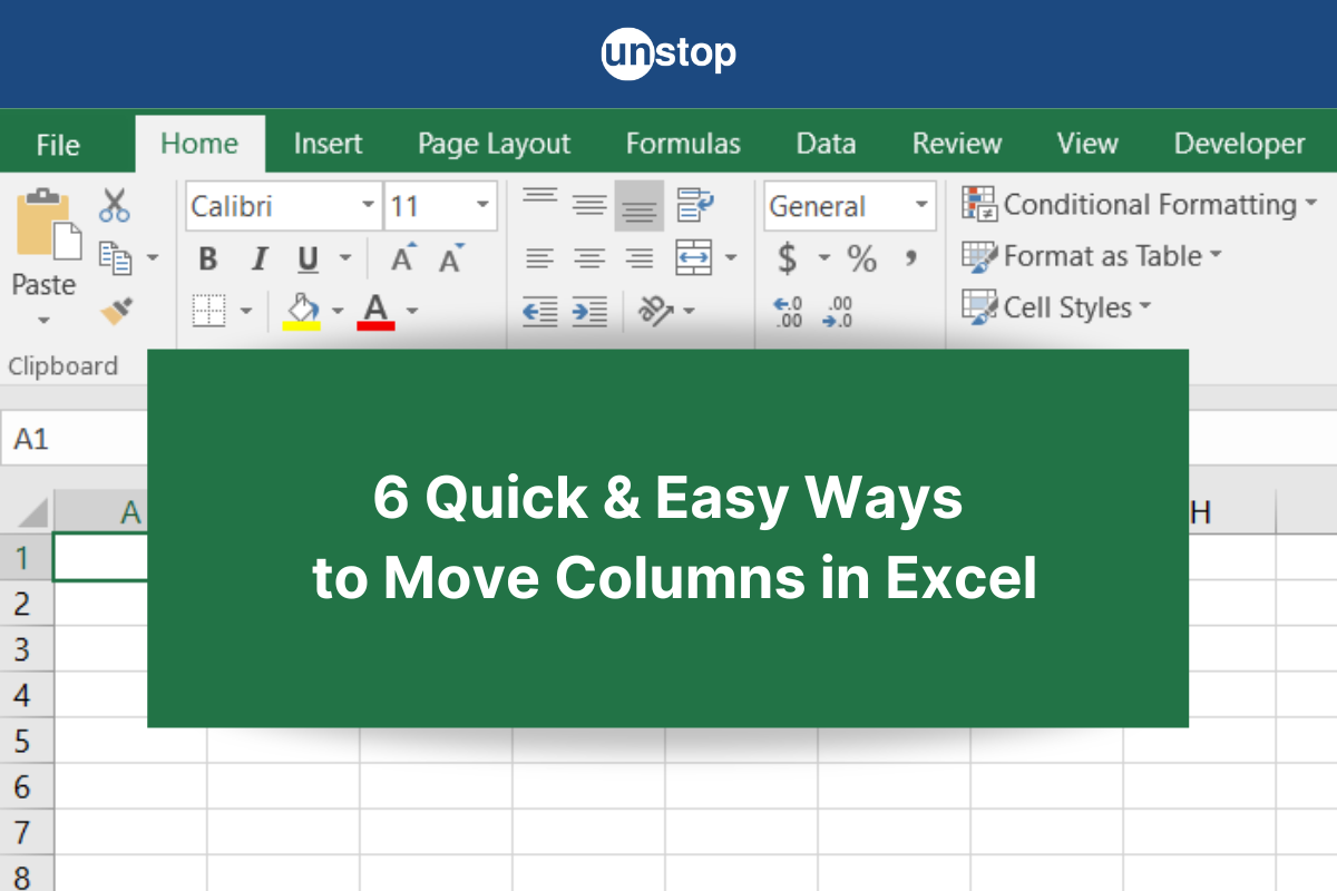 How to Move Columns in Excel