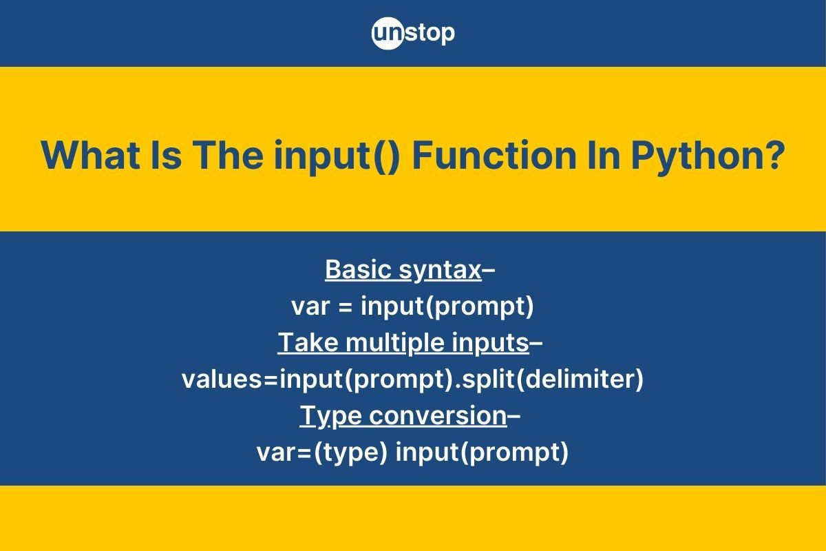 Python input() Function (+Input Casting & Handling With Examples)