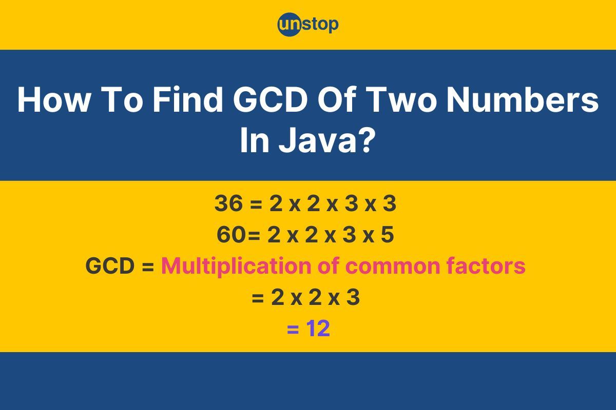 How To Find GCD Of Two Numbers In Java? All Methods With Examples