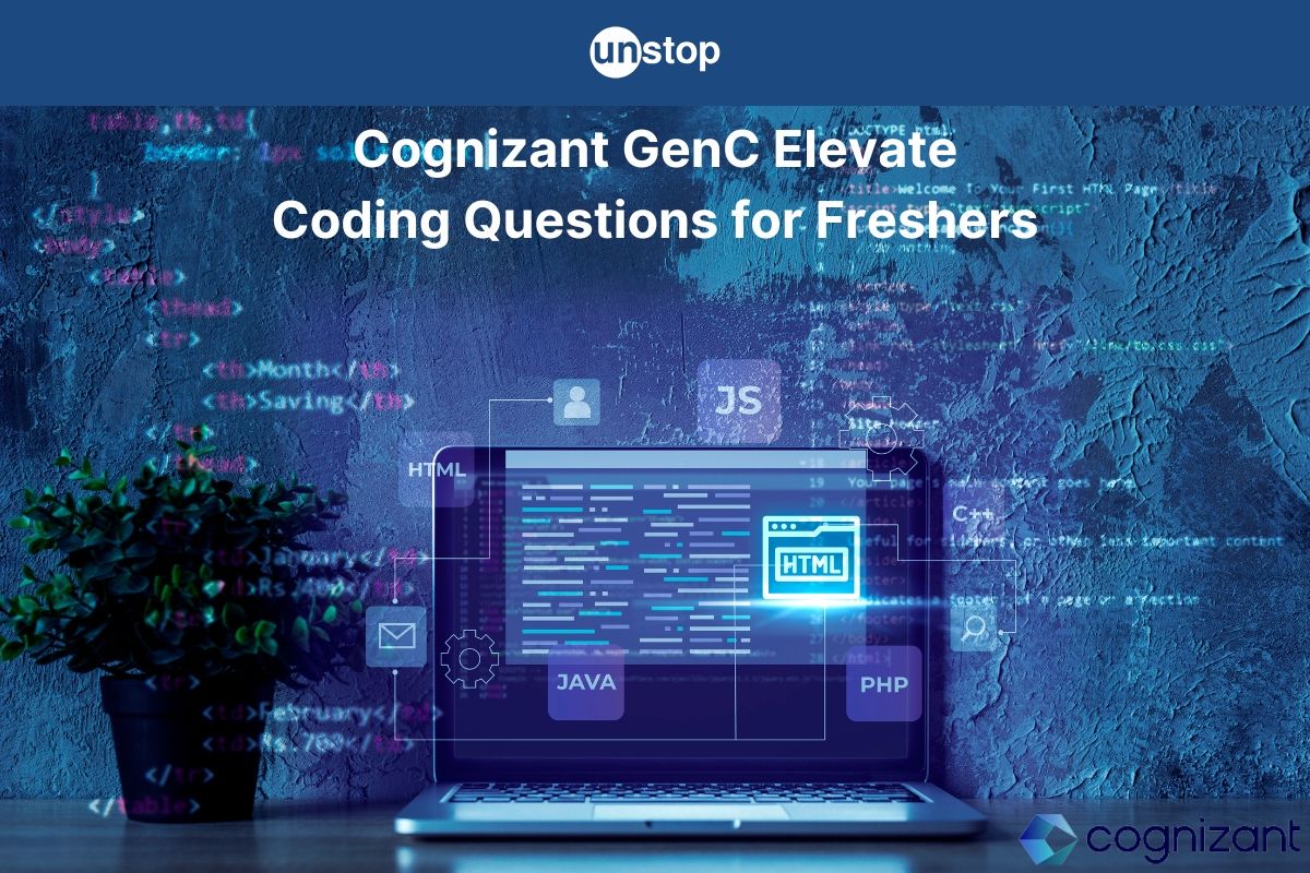 Cognizant GenC Elevate Coding Questions & Answers for Freshers 2025