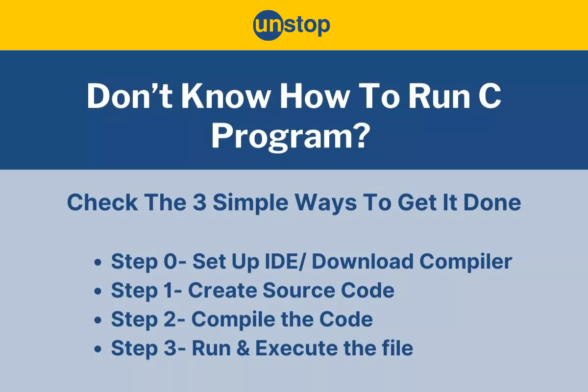 How To Run C Program | Step-by-Step Explanation (Images + Example)