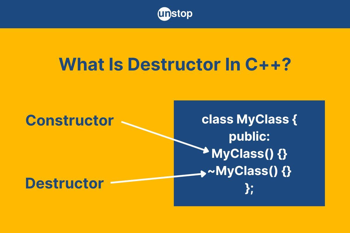 Destructor In C++ | Syntax, Rules, Properties & More (+Examples)