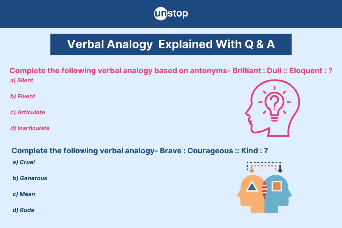 Verbal Analogy: Type, Strategy, Practice Questions & Answers // Unstop