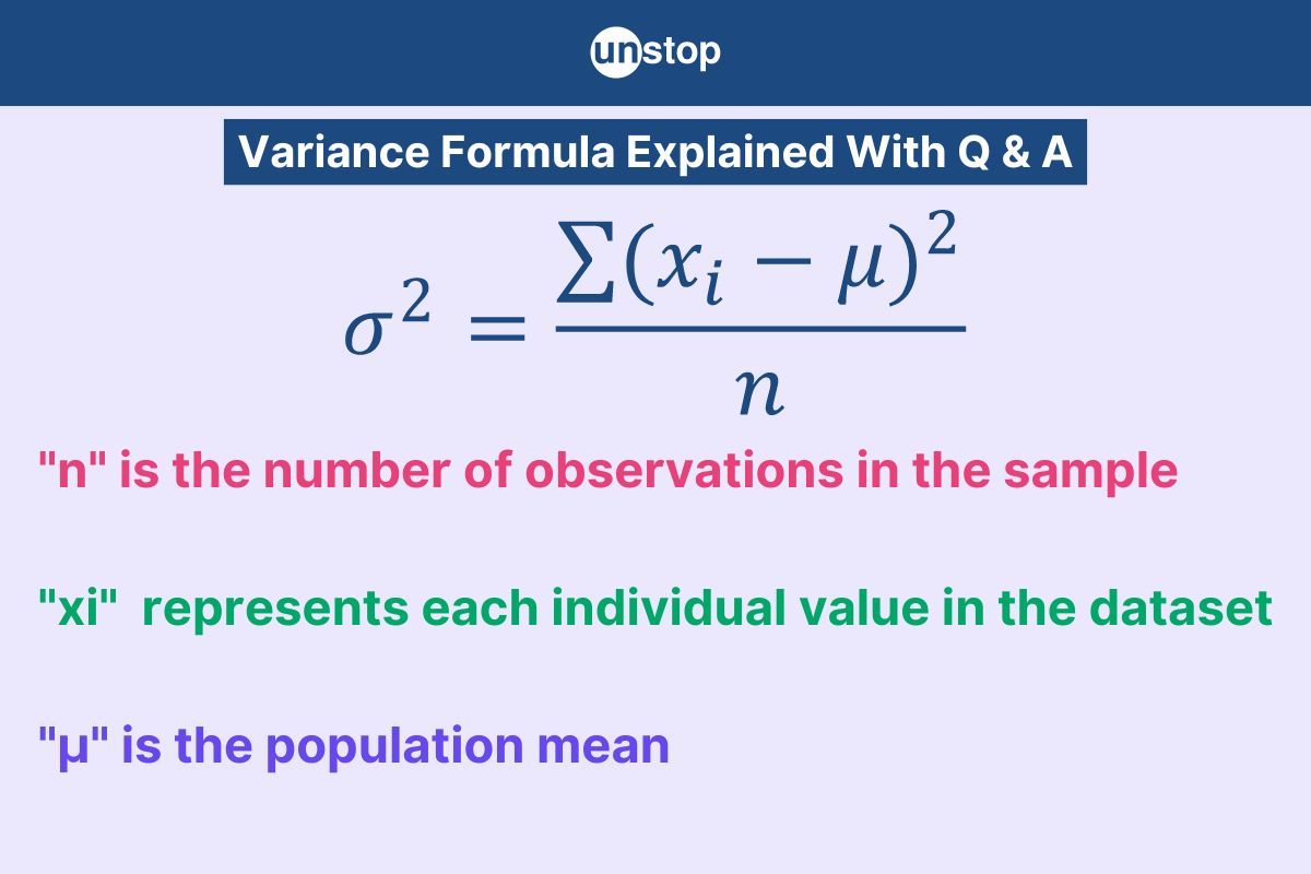 Variance- Definition, Formula, Selected Practice Question & Answer