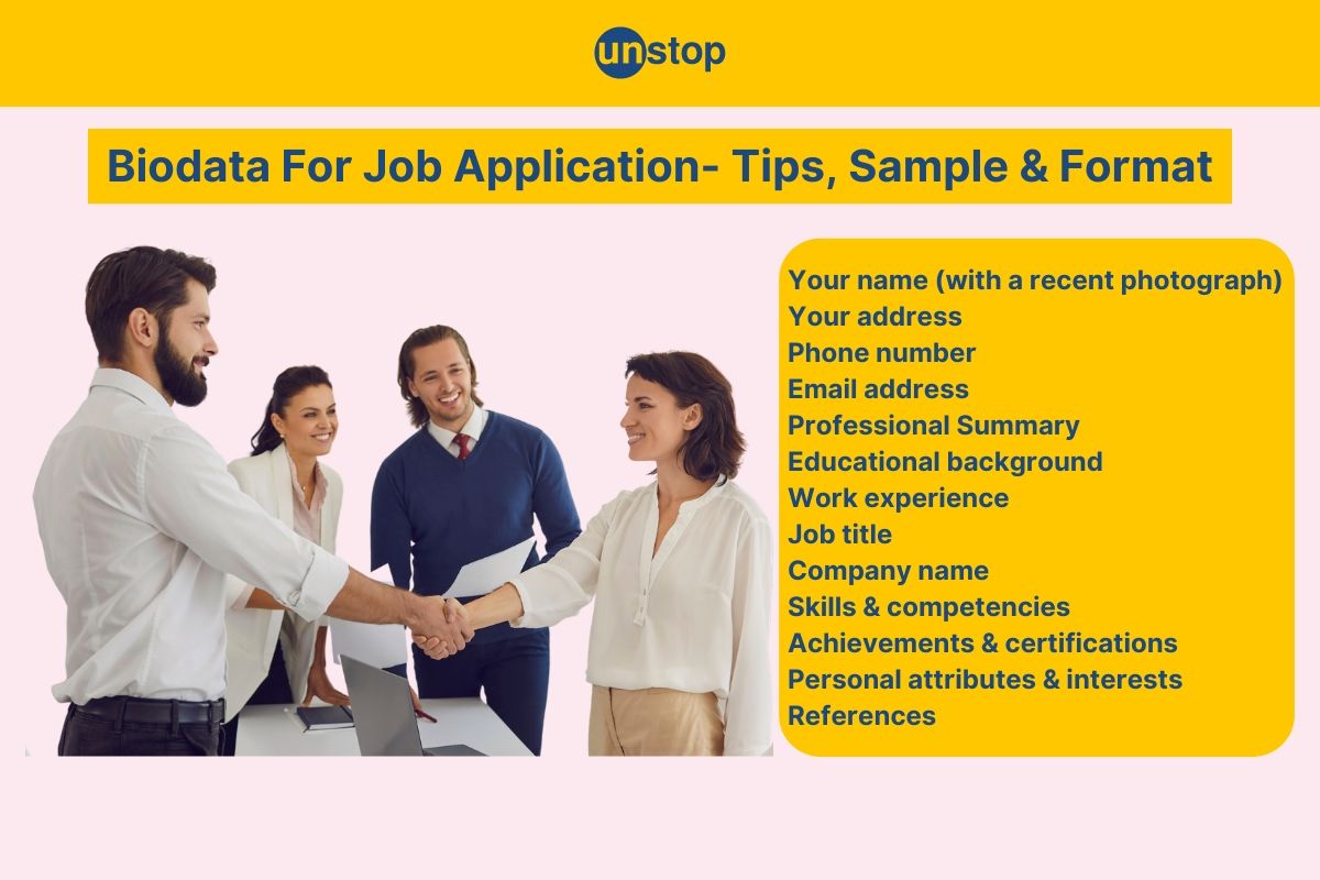 Biodata For Job Applications | 10 Tips For An Effective Biodata