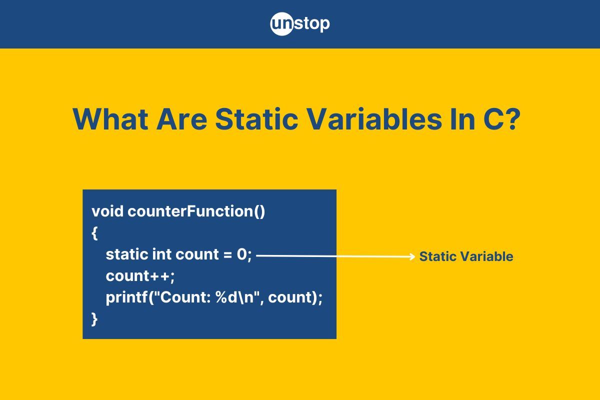 Static Variable In C | Declare, Use, Features & More (+Examples)