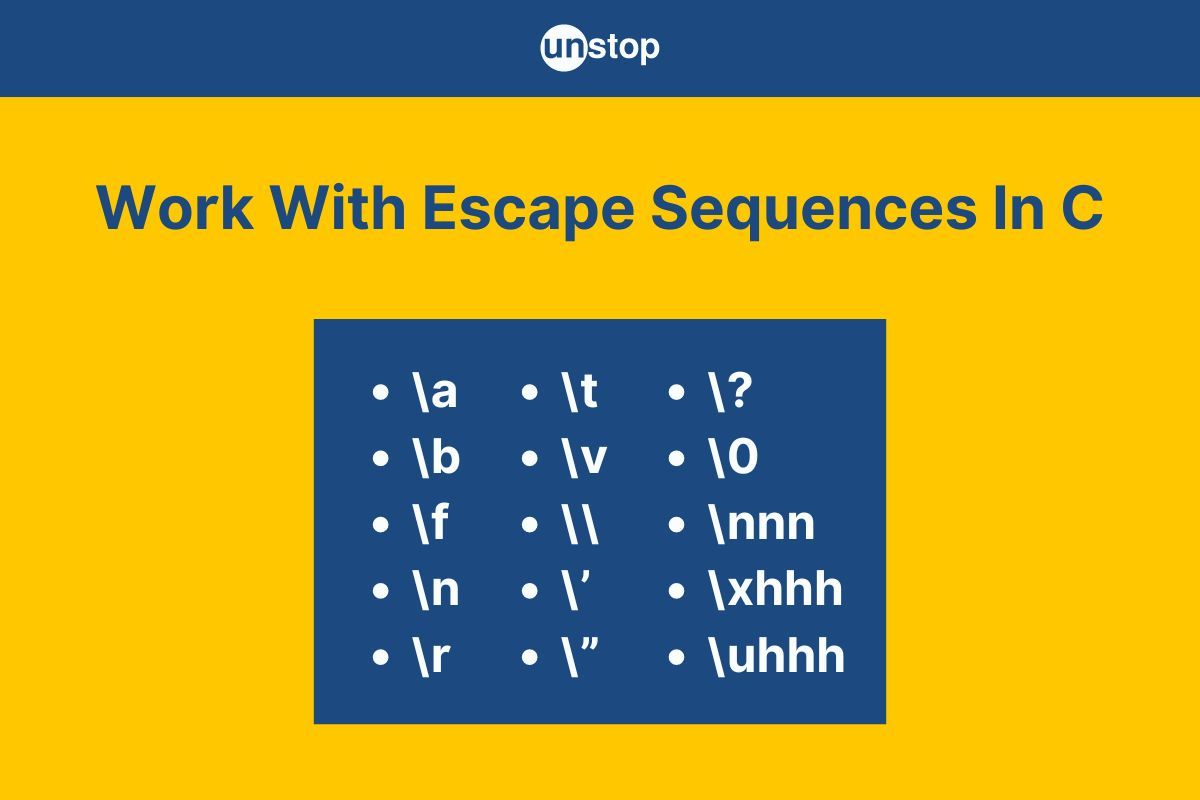 15 Escape Sequence In C | All Types Explained With Code Examples