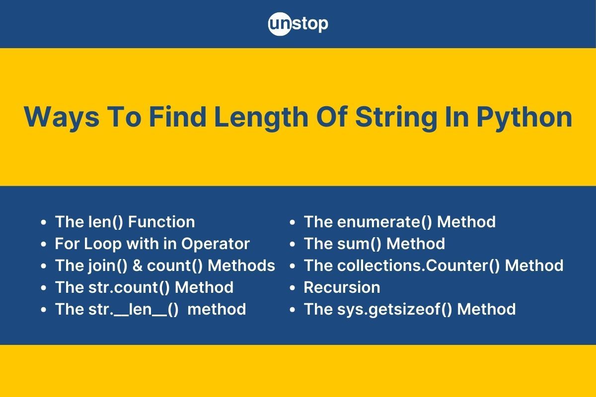 Find Length Of A String In Python | 10 Ways With Code Examples