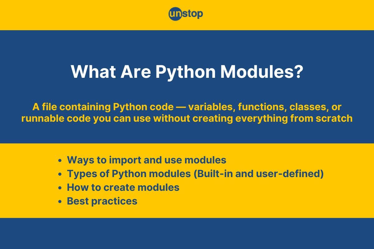 Python Modules | Definition, Usage, Lists & More (+Code Examples)