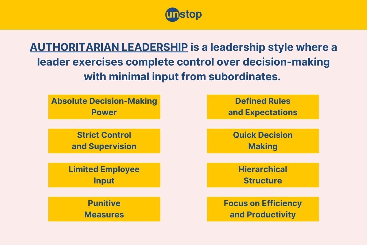 What Is Authoritarian Leadership? Definition And Characteristics
