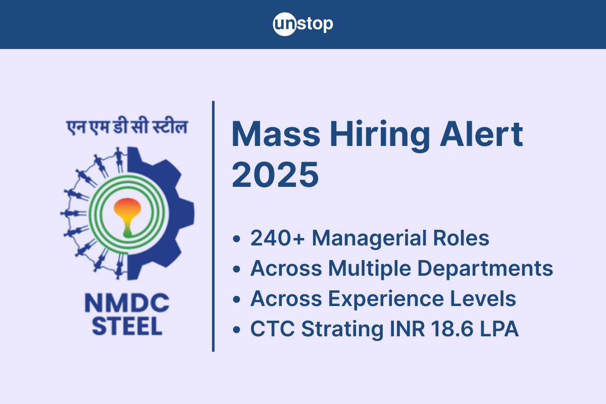 NMDC Steel Recruitment 2025: Over 240 Managerial Positions Open