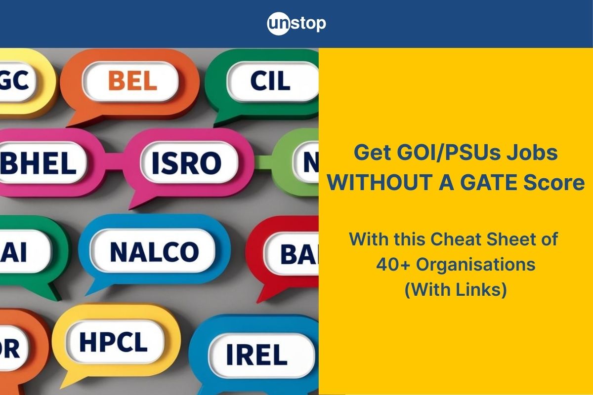 No GATE? No Problem: 40+ PSU/Govt. Orgs You Can Still Apply To (All Streams)