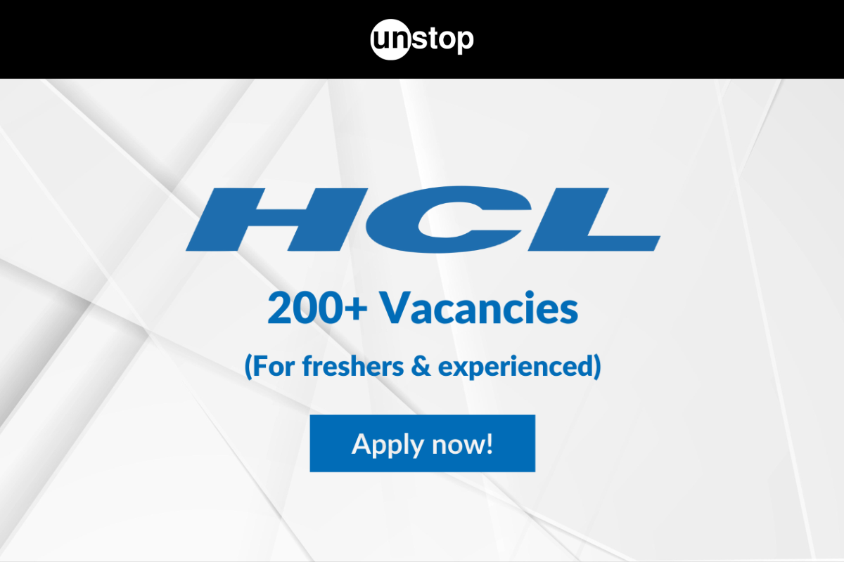 HCL Recruitment 2025: 200+ Openings Across Various Domains & Experience Levels!