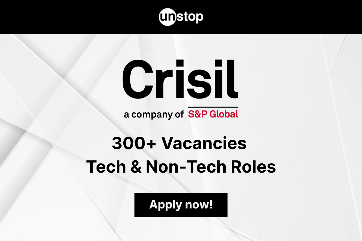 CRISIL Recruitment 2025 | 300+ Openings (Tech & Non-Tech)– Apply Now!