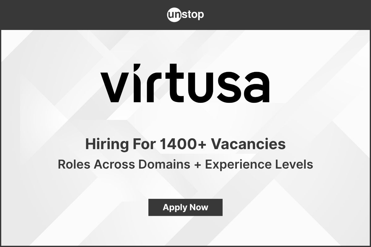 Virtusa Is Hiring PAN India | 1400+ Openings Across Domains (2025)
