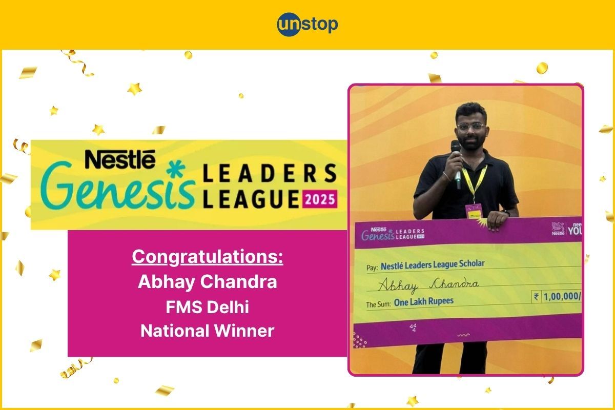 FMS Delhi’s Abhay Chandra Wins Nestlé Leaders League – Genesis 2025