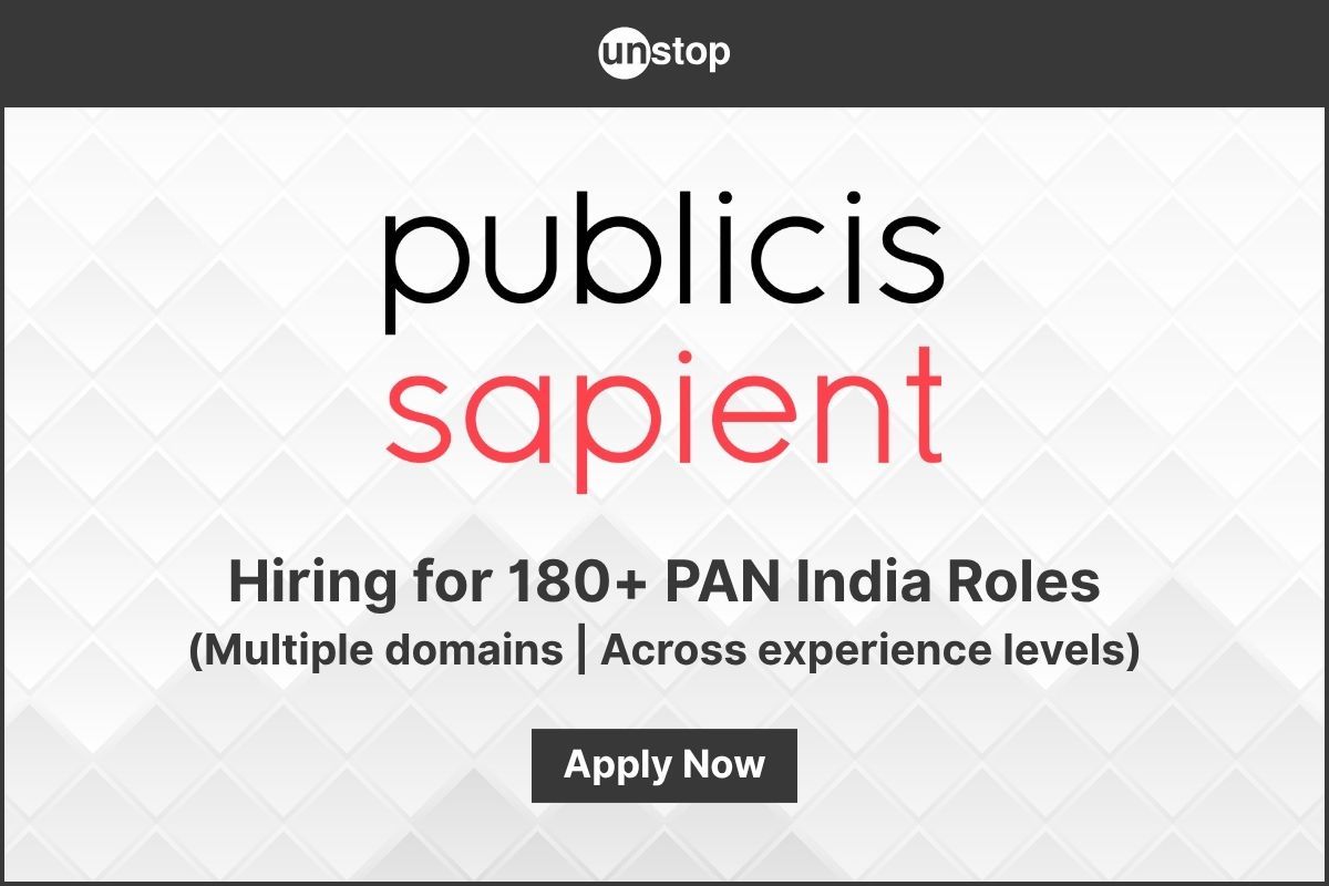 Publicis Sapient Jobs In India 2025 | 180+ Openings– Apply Now!