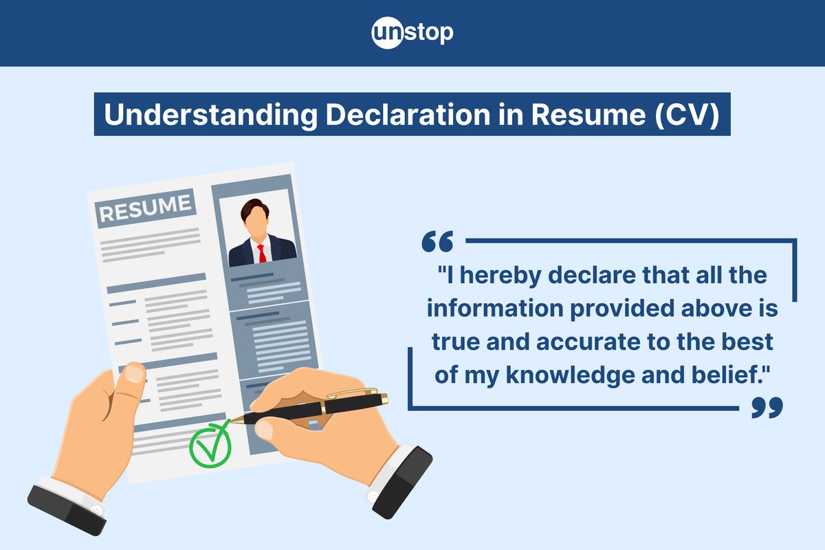 How to Craft the Best Declaration in A Resume: A Detailed Guide