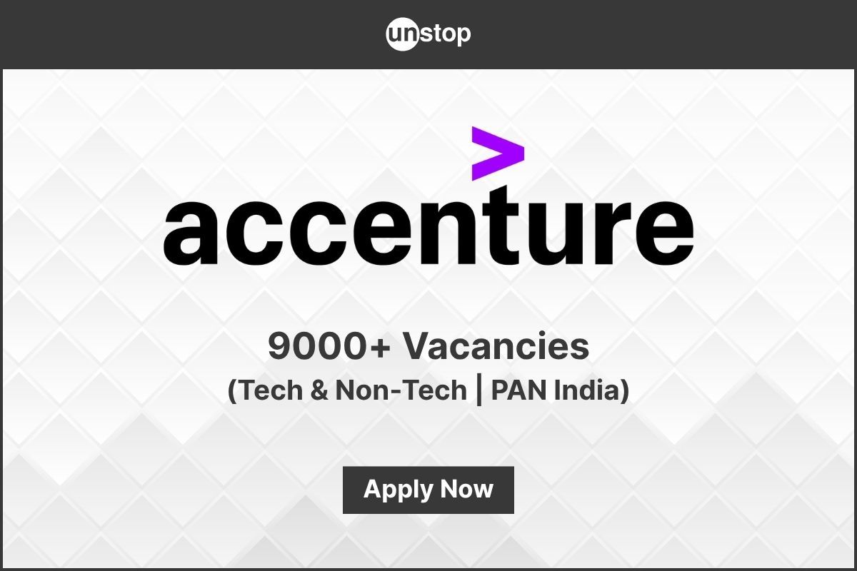 Accenture Recruitment 2025: 9000+ Tech/Non-Tech Posts For Freshers & Experienced