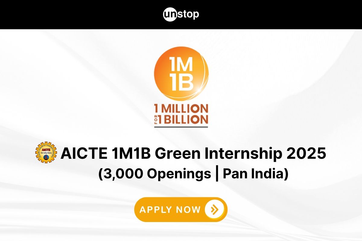 AICTE Green Internship 2025 by 1M1B | 3000 Openings–Apply Now!