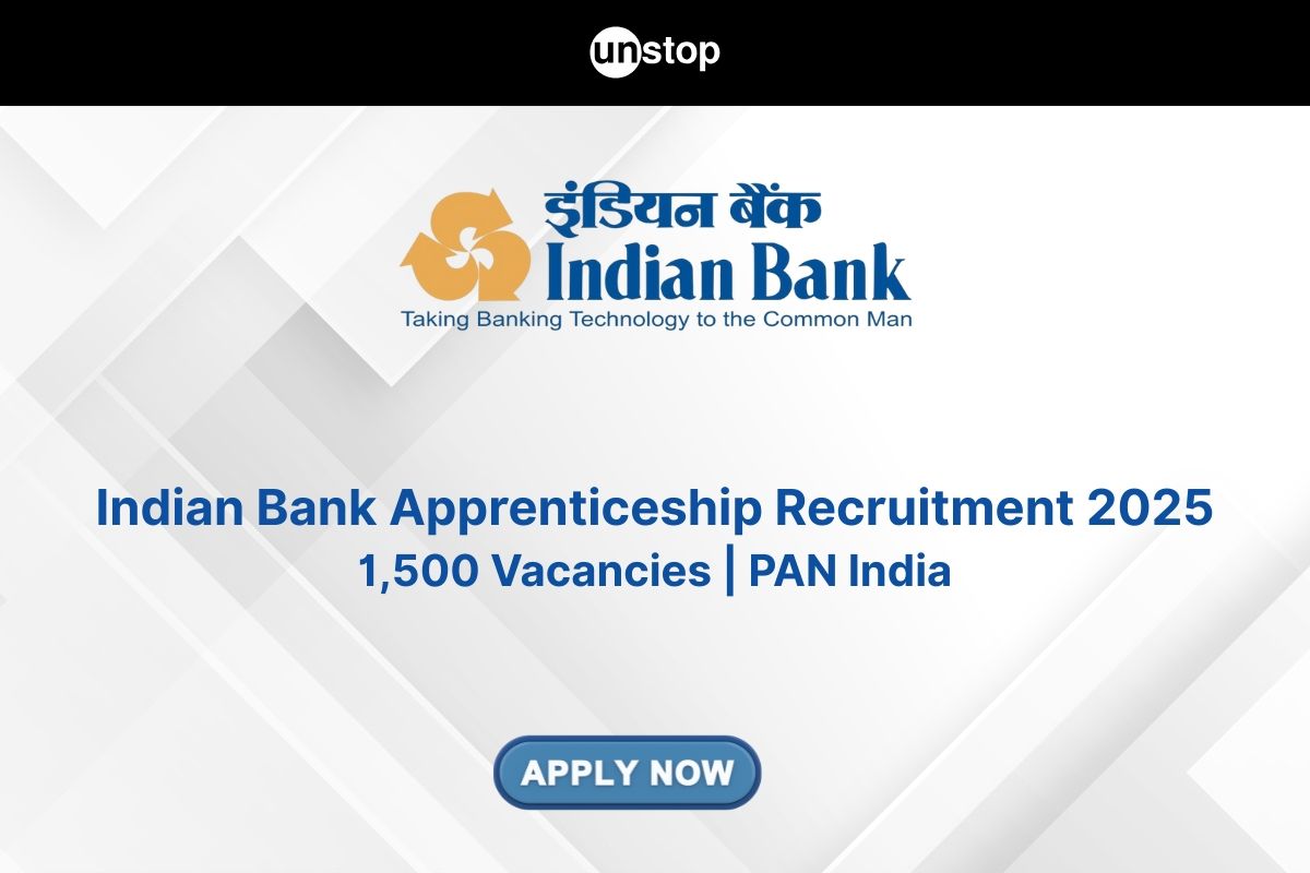 Indian Bank Apprenticeship 2025 Is Live—1500 Vacancies | PAN India