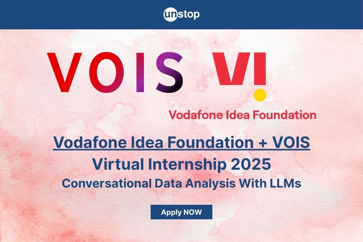 VOIS-Vodafone Idea Foundation Virtual Internship 2025: Conversational Data Analysis + LLMs | 2000 Spots