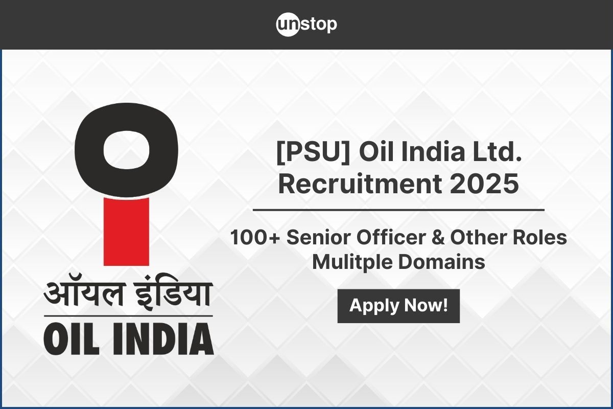Oil India Recruitment 2025 | 100+ Roles Across Domains | CTC Up To INR 26.4 LPA