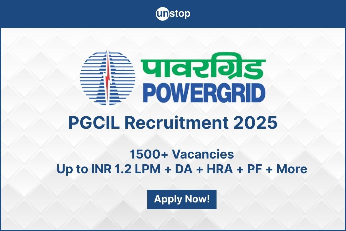 PGCIL Recruitment 2025 | 1,500+ Vacancies | Pay Up To INR 1.2 LPM