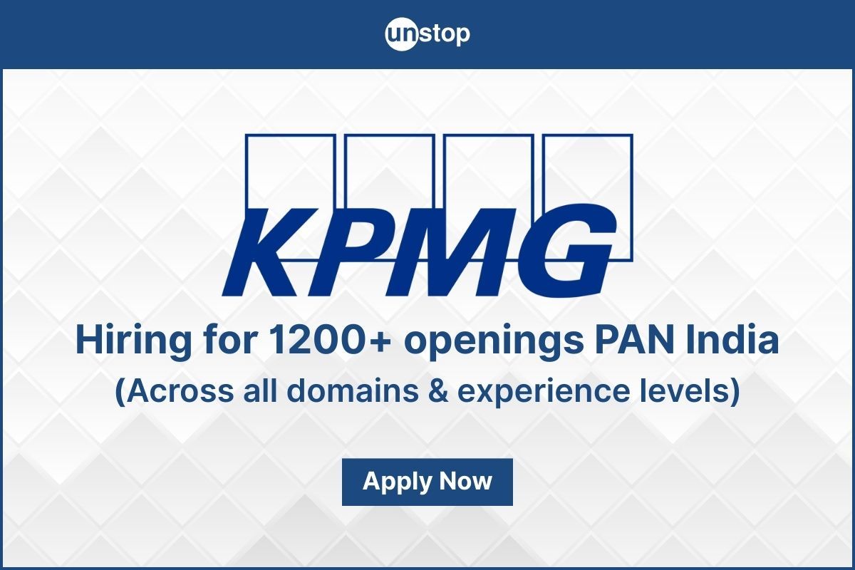 KPMG Hiring 2026 - 1200+ Open Jobs | Tech & Non-Tech Roles