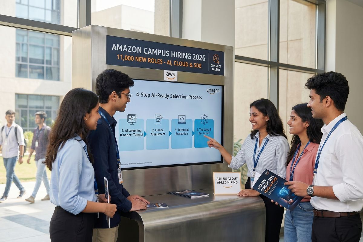 Amazon Campus Hiring 2026: 11,000 New Roles Amid AI Workforce Pivot