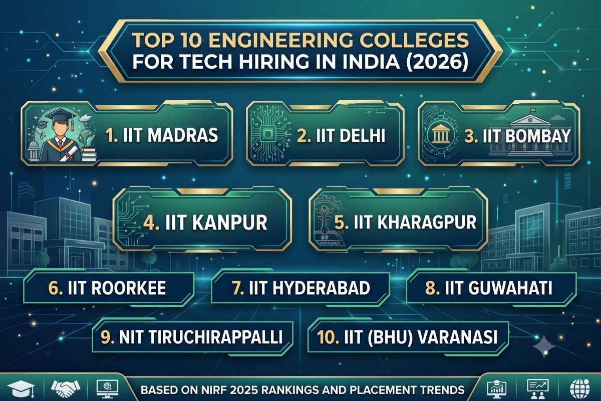 Top 10 Engineering Colleges for Tech Campus Hiring in India (2026)