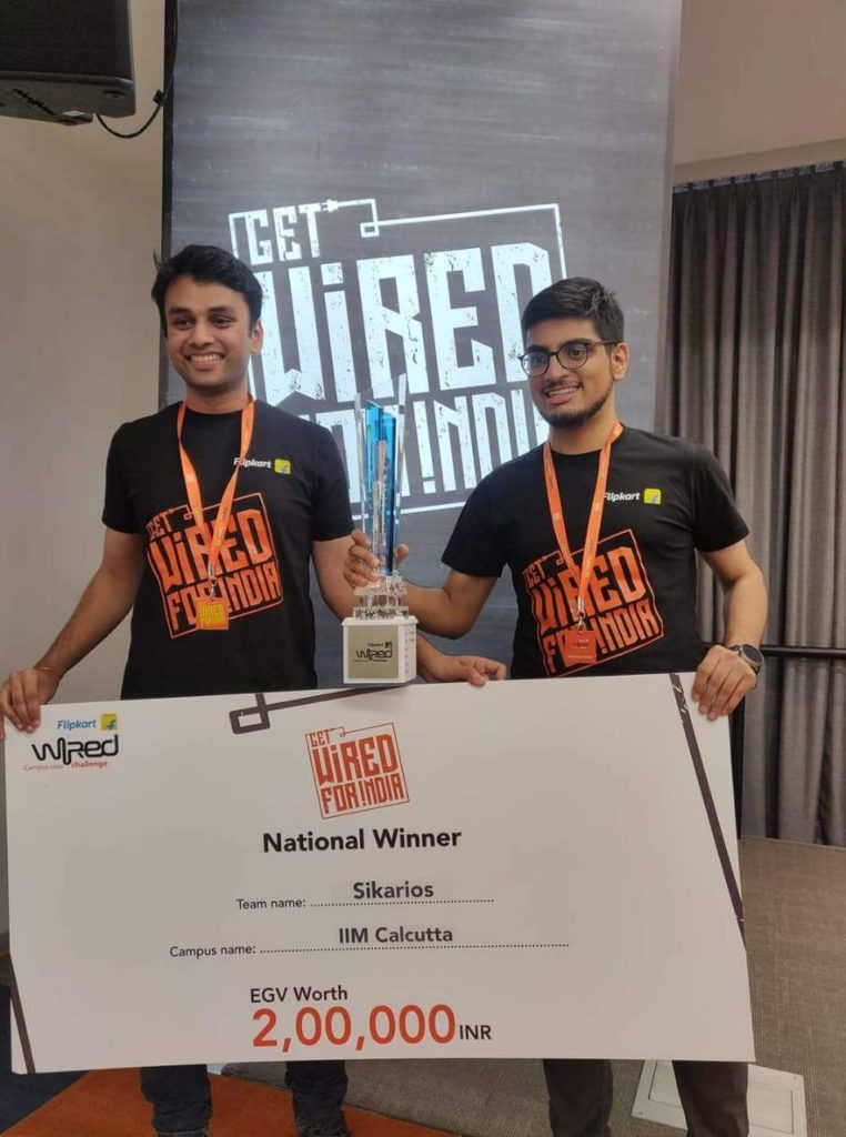 Winners of Flipkart WiRED 2018