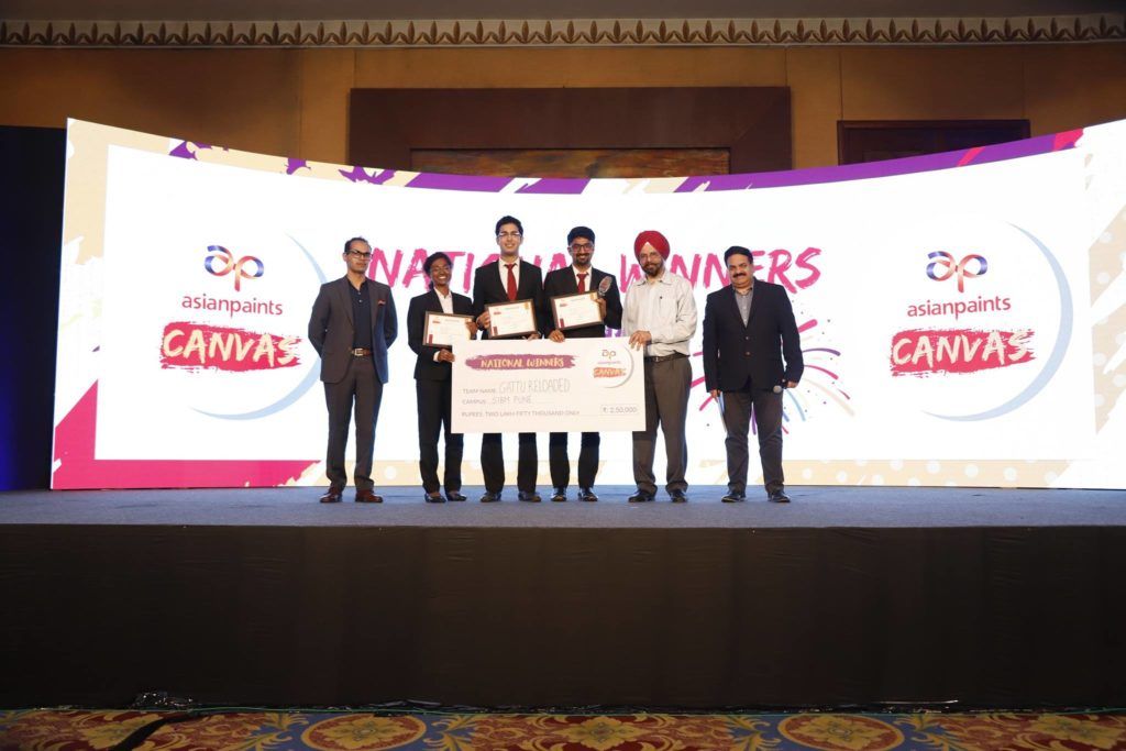 Claiming the Asian Paints CANVAS 2018 Crown