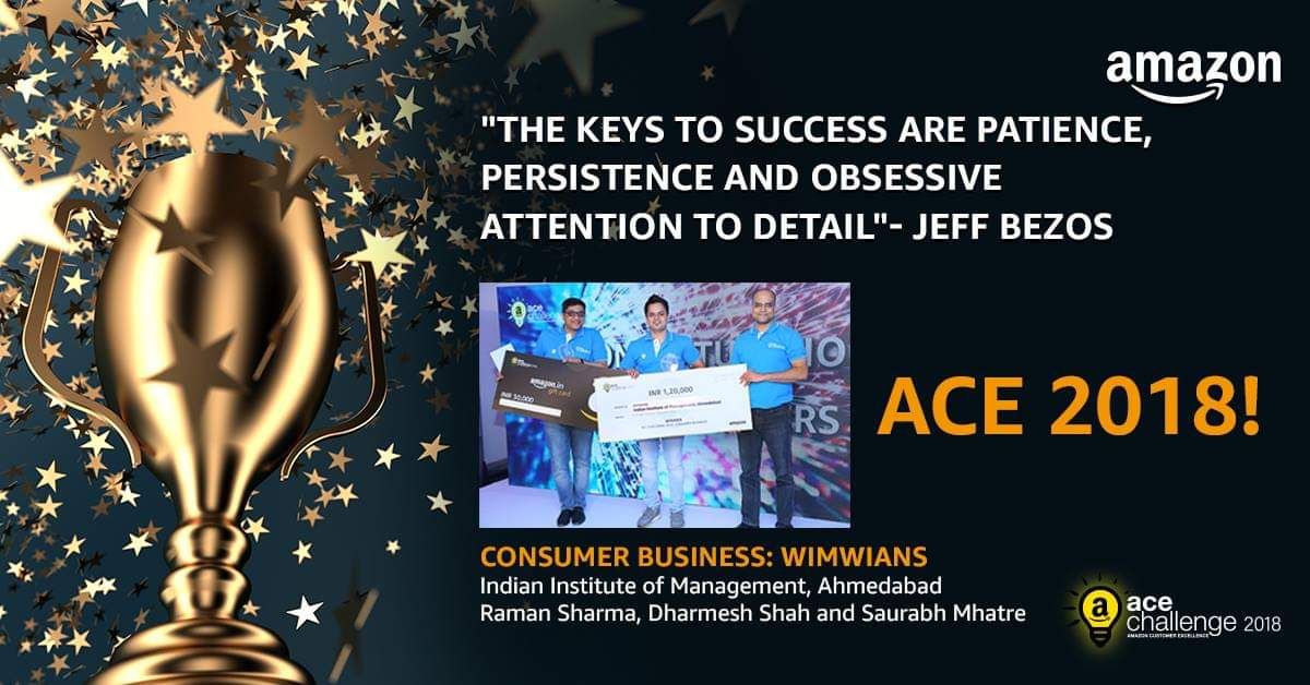 Amazon Ace Challenge 2018 Dharmesh Shah's IIM Ahmedabad Winning Story