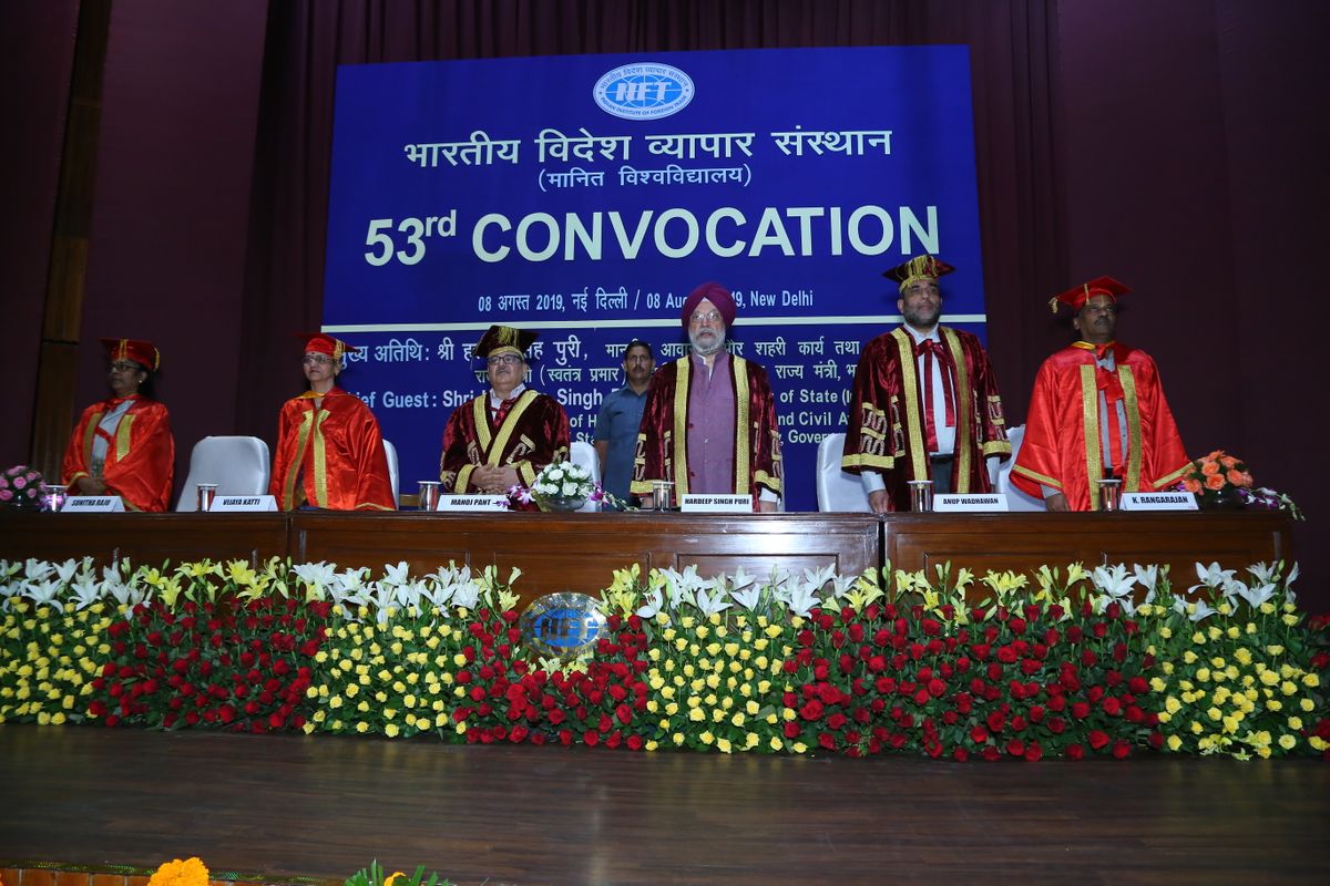 Indian Institute of Foreign Trade(IIFT) celebrated its 53rd Convocation