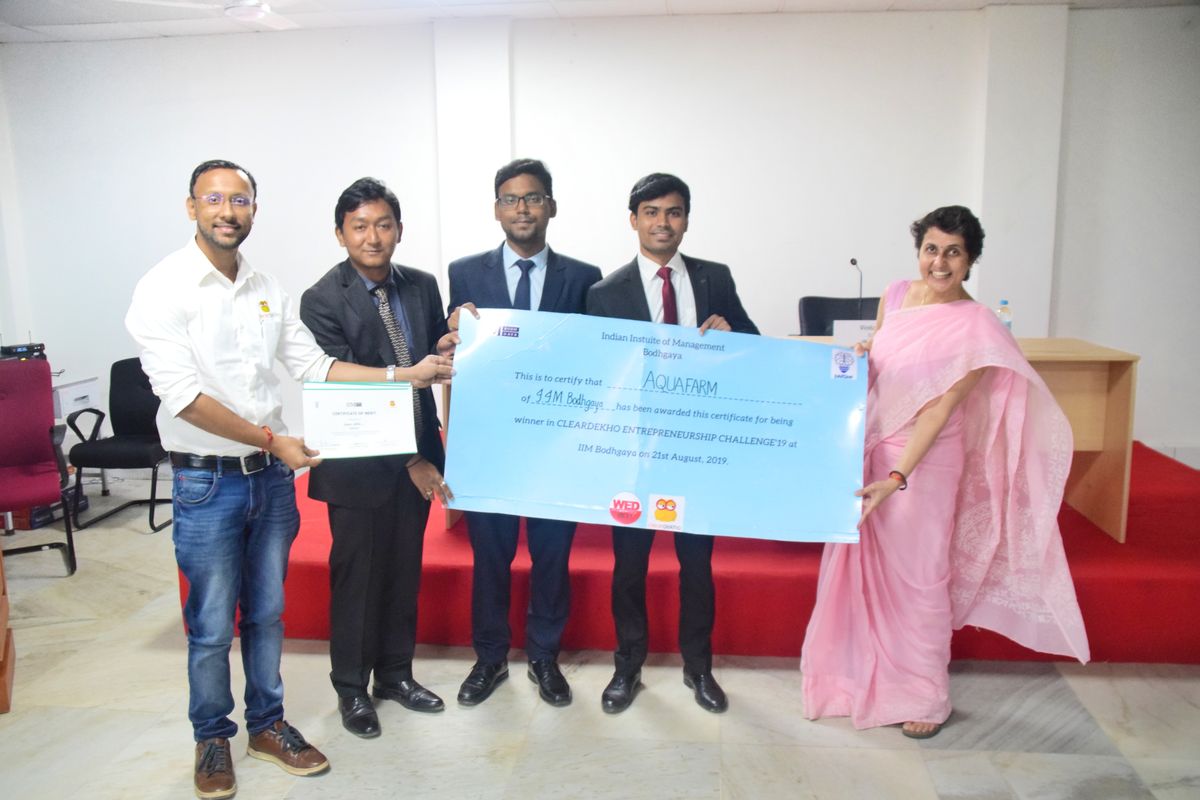 IIM Bodh Gaya put the flags out on the World Entrepreneur's Day