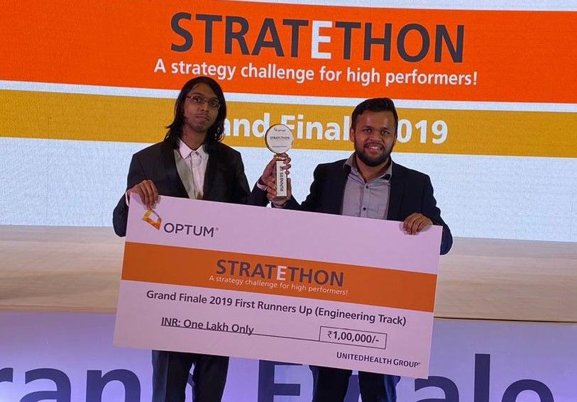 Team Argonauts IIT Roorkee shine as the National Runners Up of Optum Stratethon