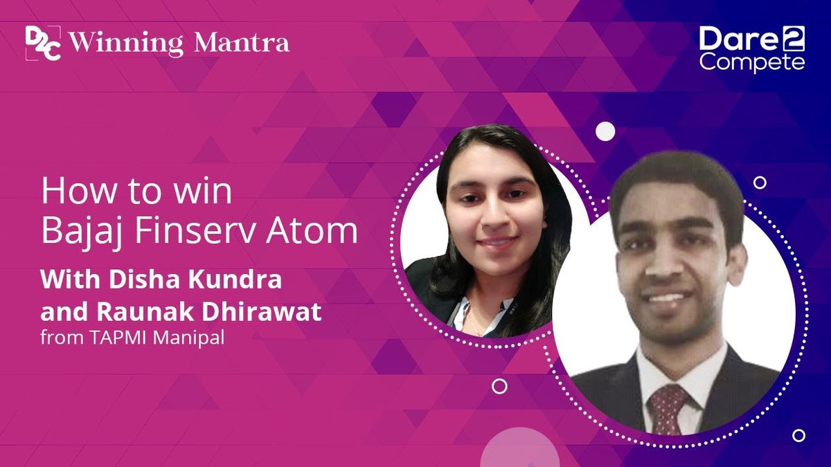 Bajaj Finserv Atom winners from TAPMI Manipal will help you realise your VC dreams!