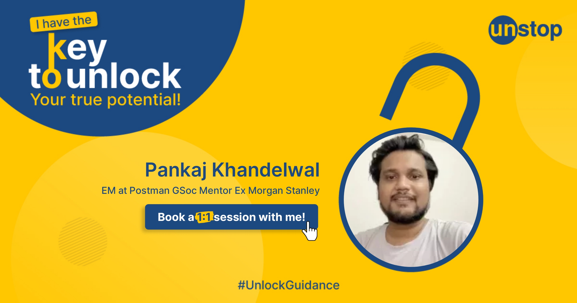 Book a session with Pankaj Khandelwal on Unstop!