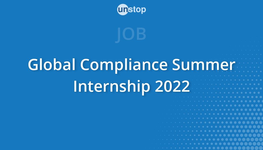Global Compliance Summer Internship 2022 by Franklin Templeton