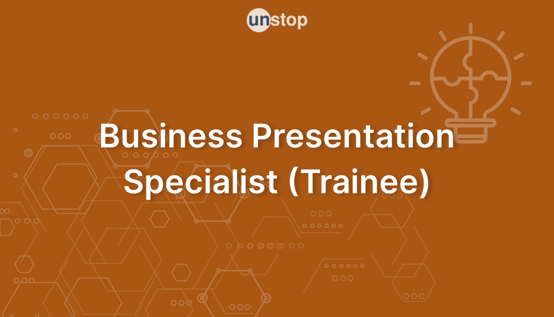 business presentation specialist trainee