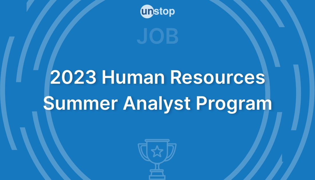 2023 Human Resources Summer Analyst Program by Stanley