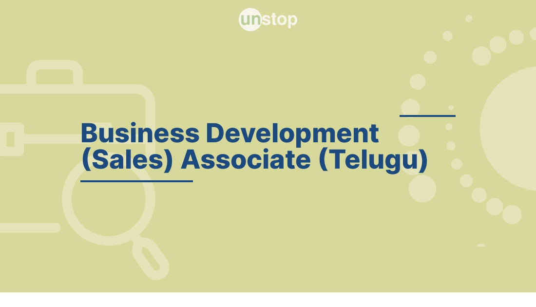 Business Development Associate Sales Telugu by NxtWave Disruptive