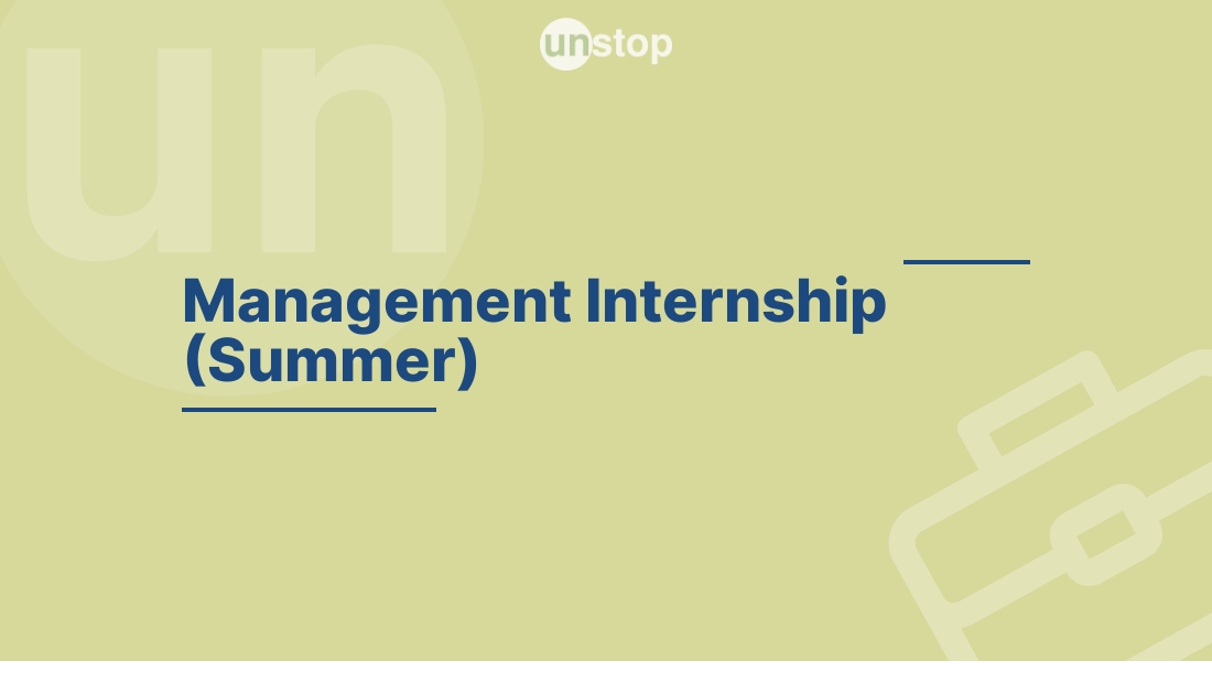 Summer Internship by 3S Next! // Unstop