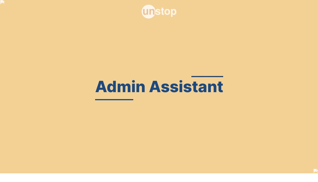 Admin Assistant by Marriott! // Unstop (formerly Dare2Compete)