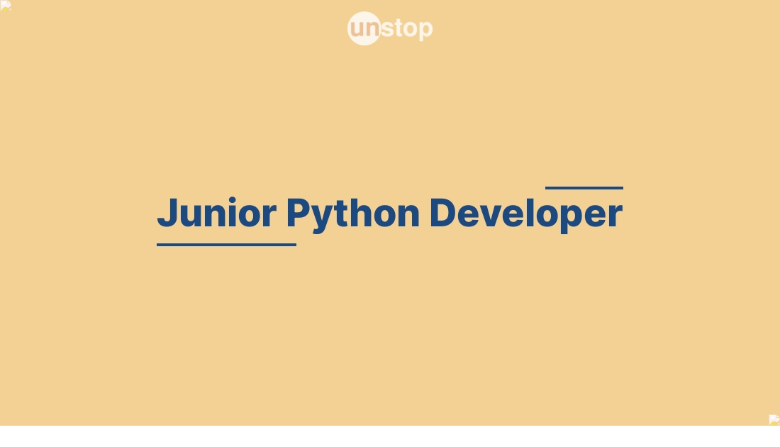 Junior Python Developer