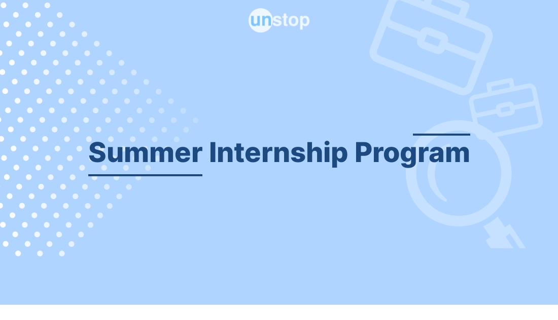 Summer Internship Programme Manufacturing/ Engineering Intern by