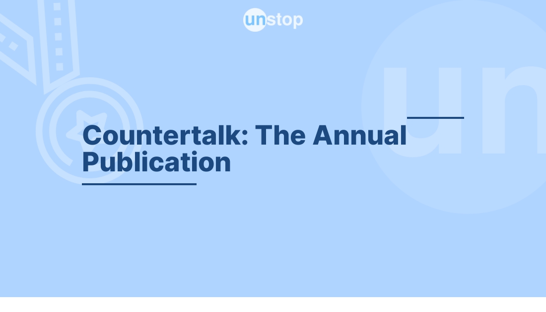 Countertalk- The Annual Publication of Department of Journalism by Lady ...