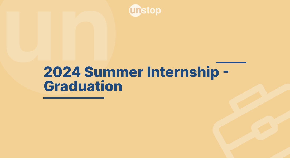 2024 Summer Internship Graduation by Goldman Sachs! // Unstop