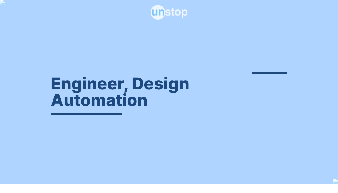 Engineer, Design Automation by SKF India! // Unstop (formerly